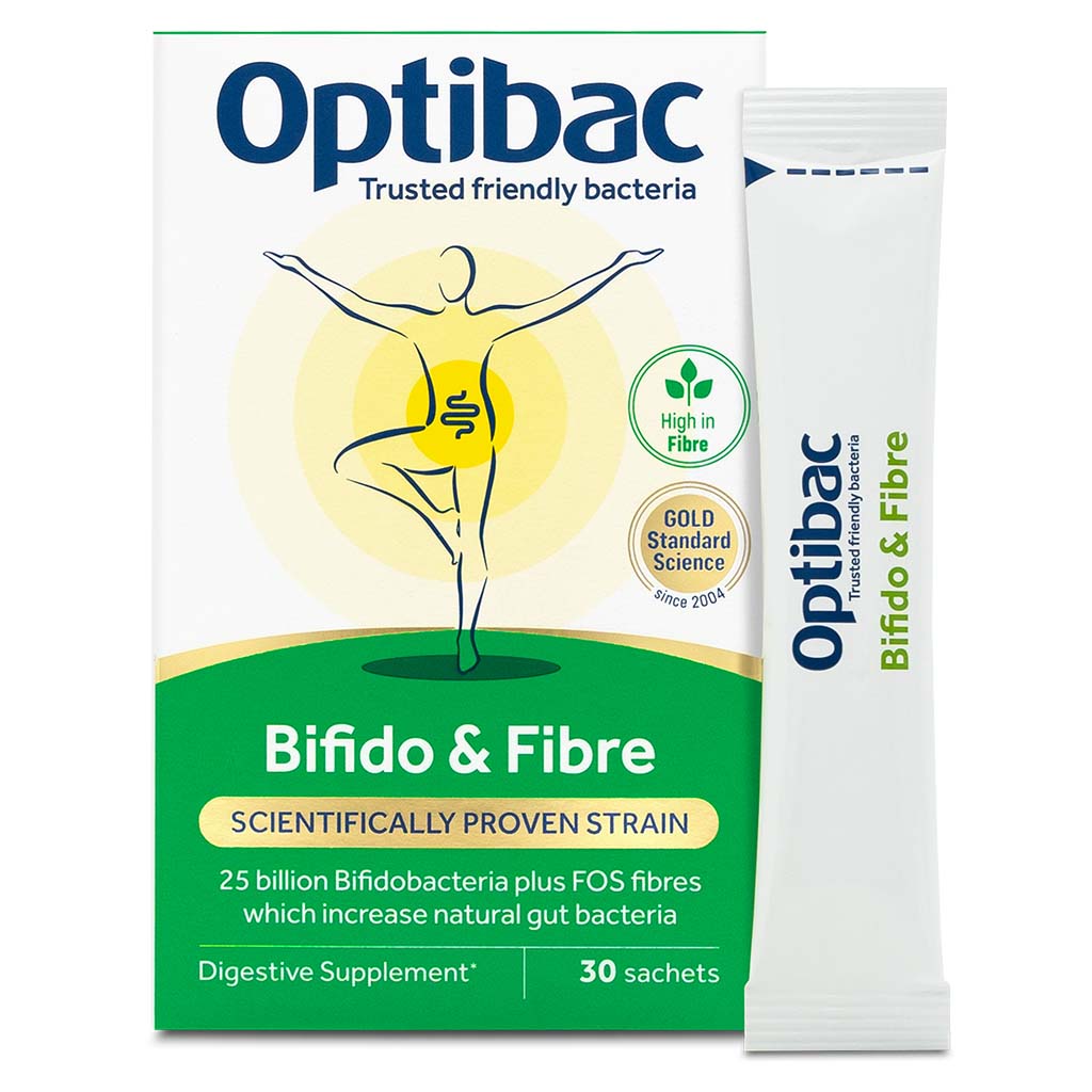 Optibac Bifido And Fibre Probiotics Sachets 30's