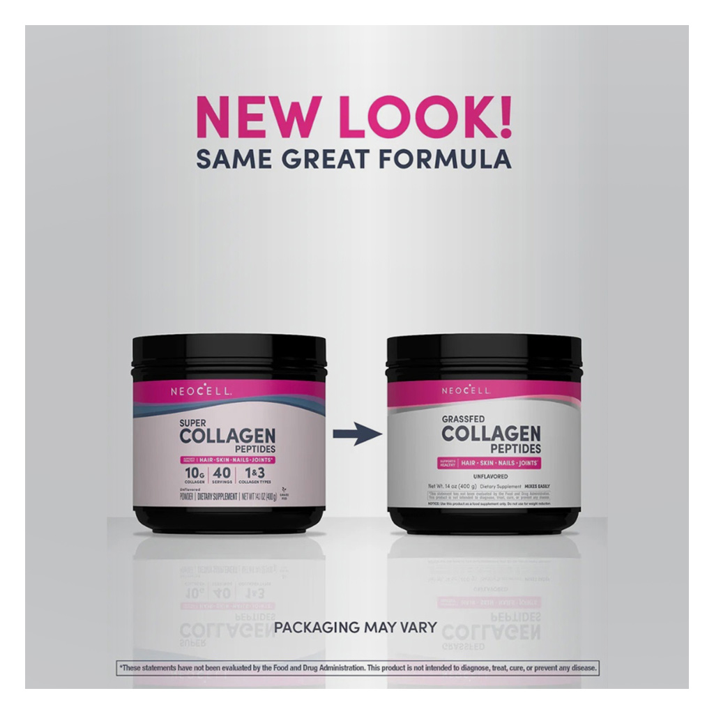 NeoCell Super Collagen Peptides Collagen Type 1 & 3 Powder Unflavored For healthy skin, hair & nails 400g