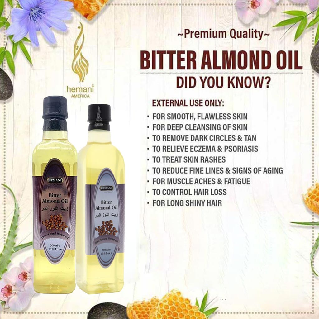 Hemani Bitter Almond Multi Purpose Oil 500ml