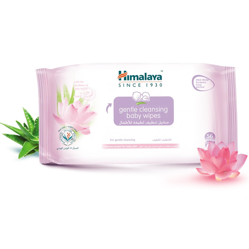 Himalaya Gentle Cleansing Baby Wipes 56's Pack of 4's
