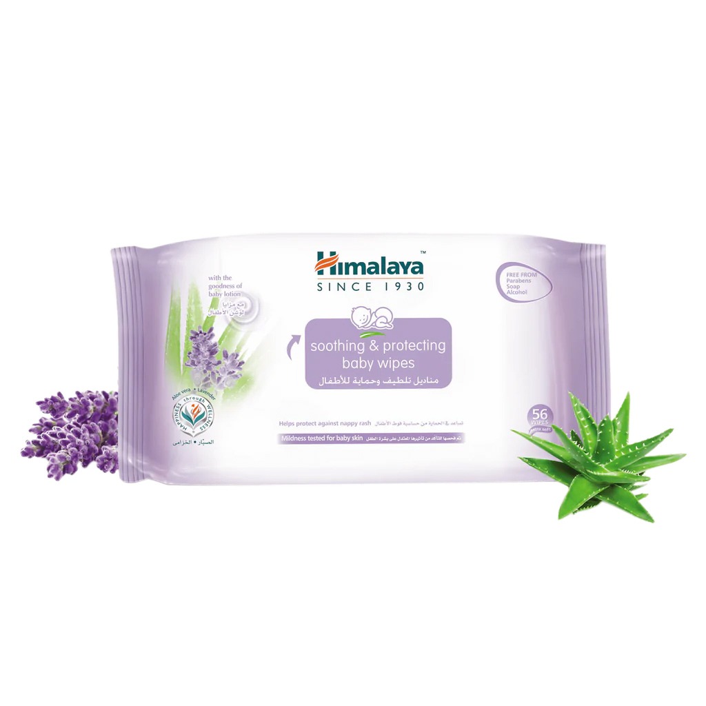 Himalaya Soothing & Protecting Baby Wipes 56's Pack of 4's