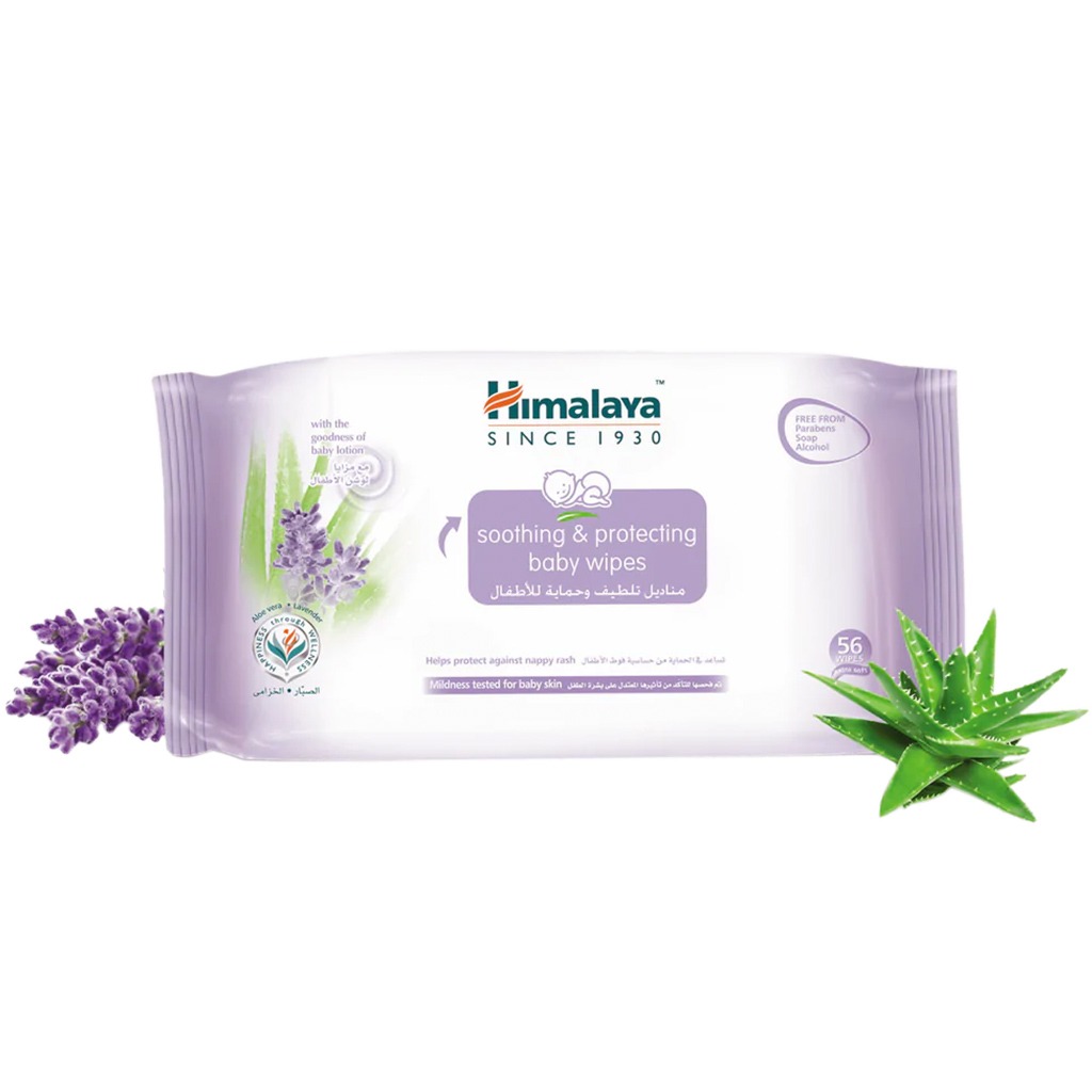 Himalaya Soothing & Protecting Baby Wipes 56's Pack of 3's