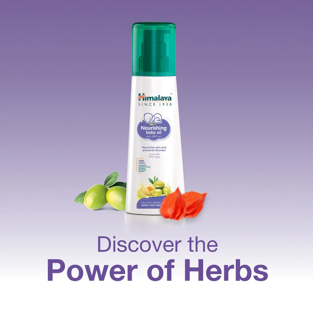 Himalaya Nourishing Baby Oil With Olive Oil and Winter Cherry 300ml