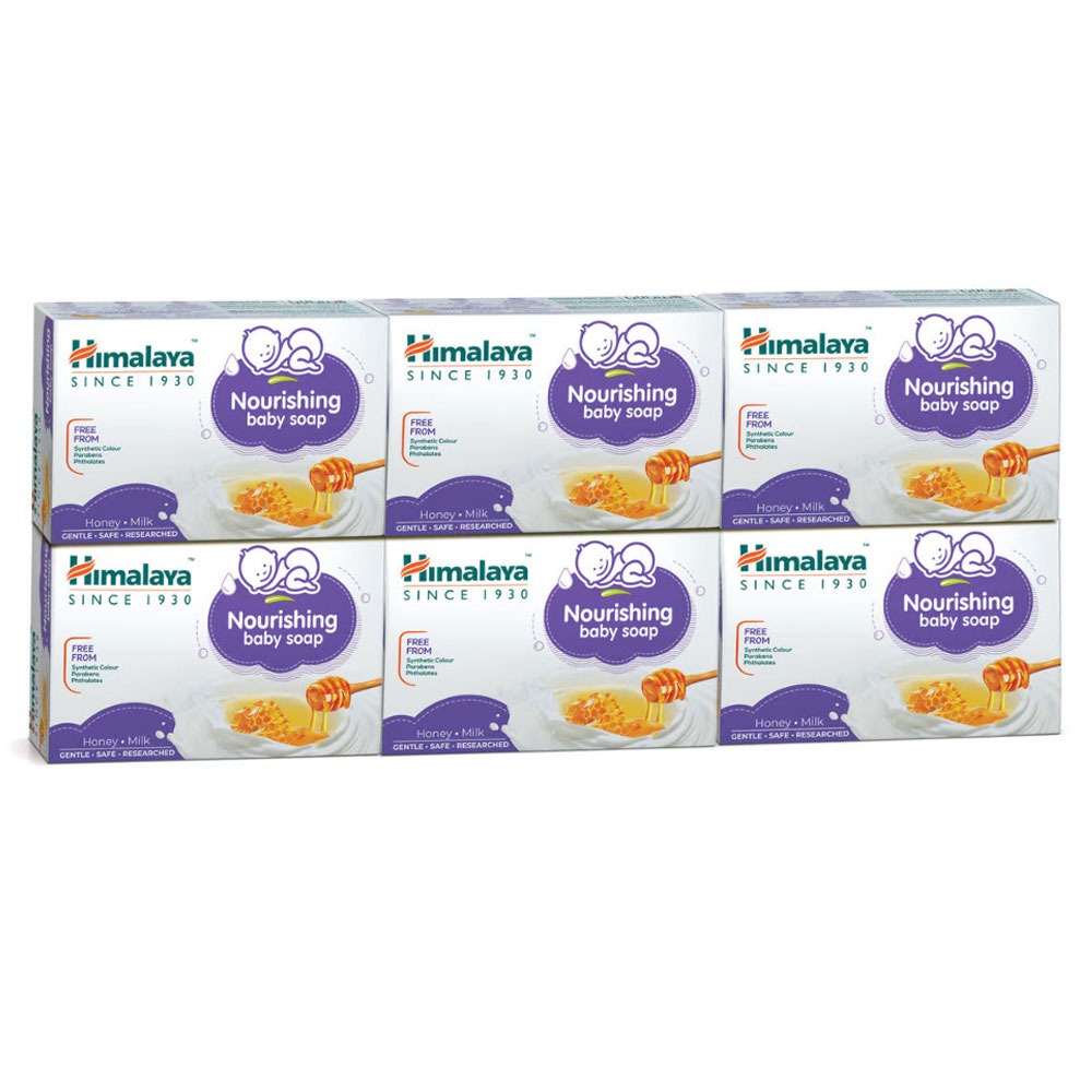 Himalaya Nourishing Baby Soap With Honey And Milk 125g, Pack of 6
