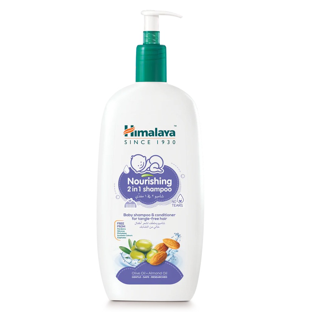 Himalaya Nourishing 2 In 1 Baby Shampoo & Conditioner With Olive & Almond Oil 800ml