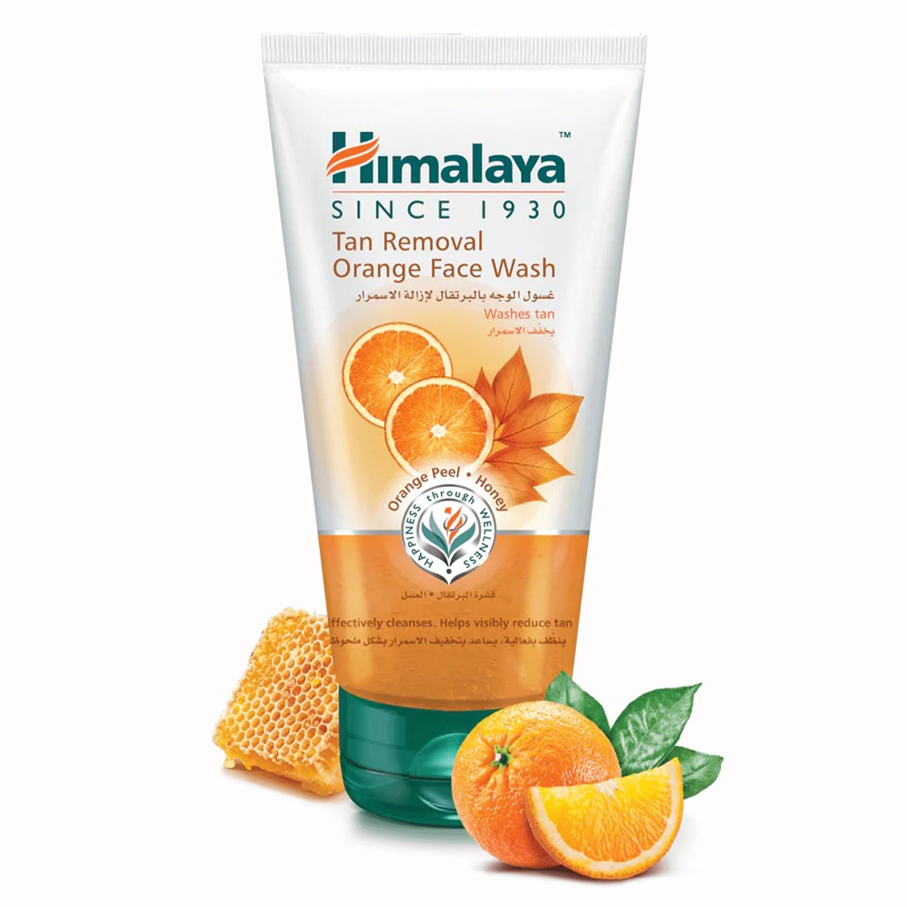 Himalaya Tan Removal Orange Face Wash With Orange Peel And Honey 150ml