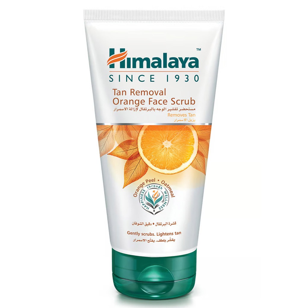 Himalaya Tan Removal Orange Face Scrub With Orange Peel And Oatmeal 150ml