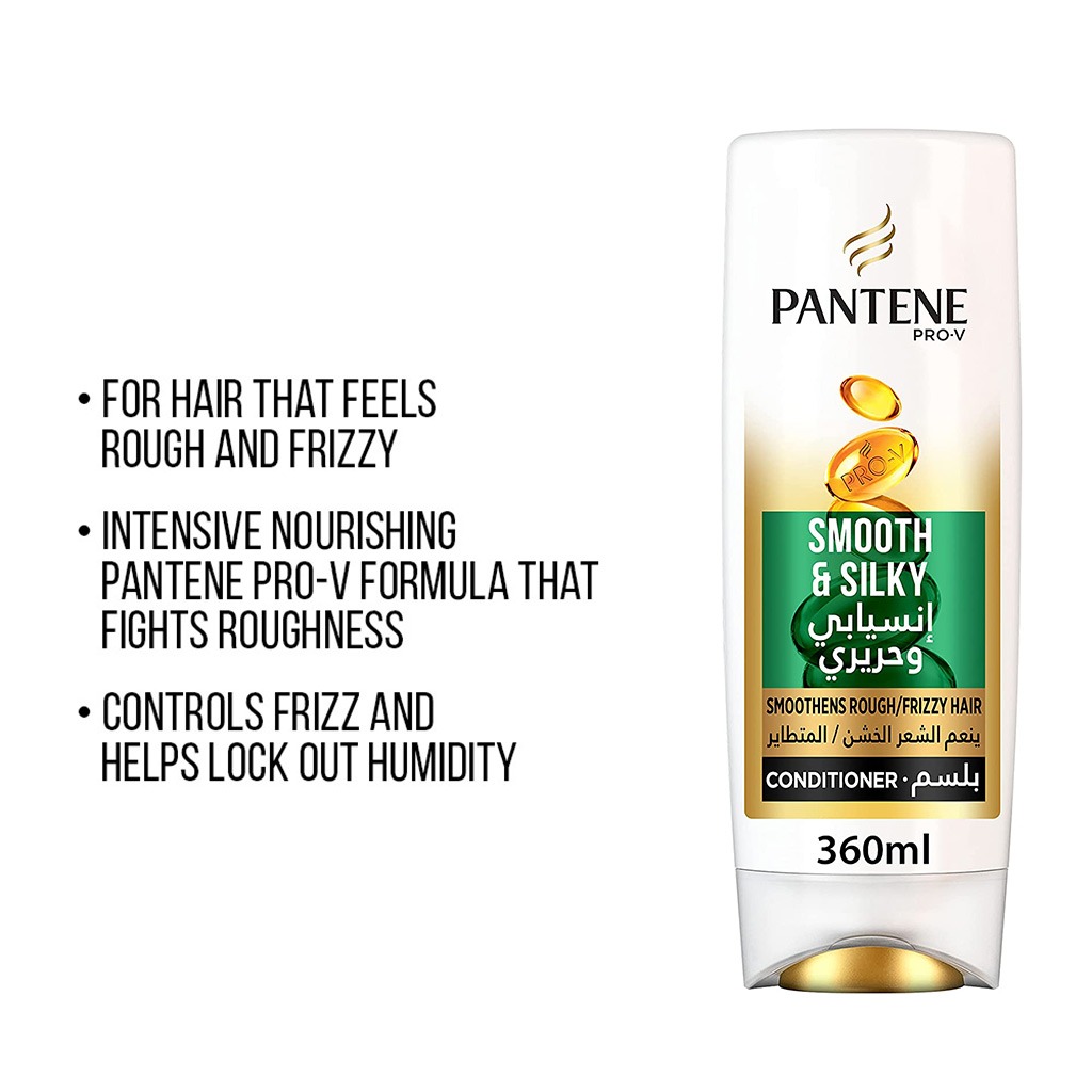 Pantene Pro-V Smooth & Silky Conditioner For Frizzy Hair 360ml
