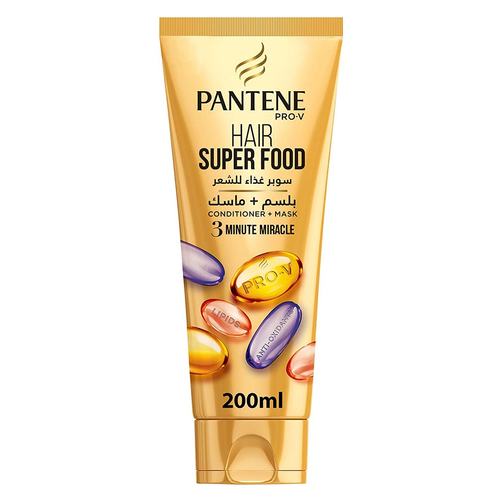 Pantene Pro-V Hair Super Food 3-Minute Miracle Conditioner & Mask 200ml
