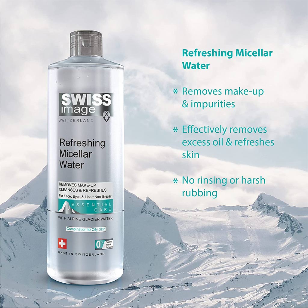 Swiss Image Essential Care Refreshing Micellar Water For Make-up Removal 400ml
