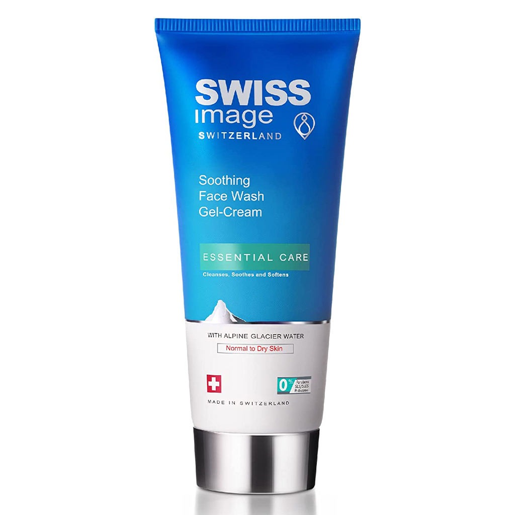Swiss Image Essential Care Soothing Face Wash Gel-Cream For Normal To Dry Skin 200ml
