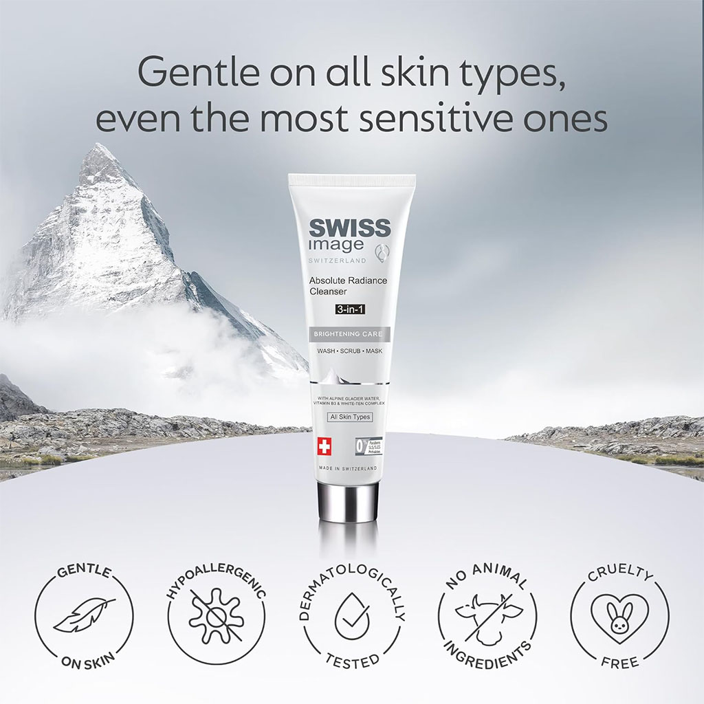 Swiss Image Brightening Care Absolute Radiance 3-In-1 Facial Cleanser For All Skin Types 100ml