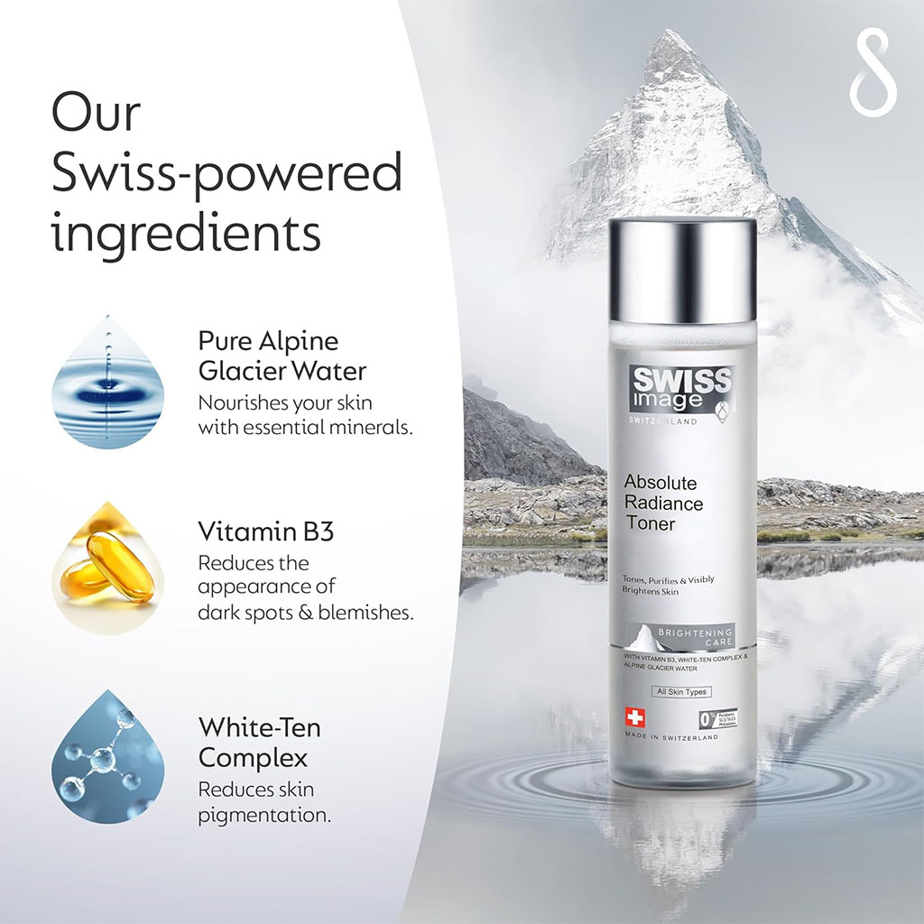 Swiss Image Brightening Care Absolute Radiance Face Toner For All Skin Types 200ml