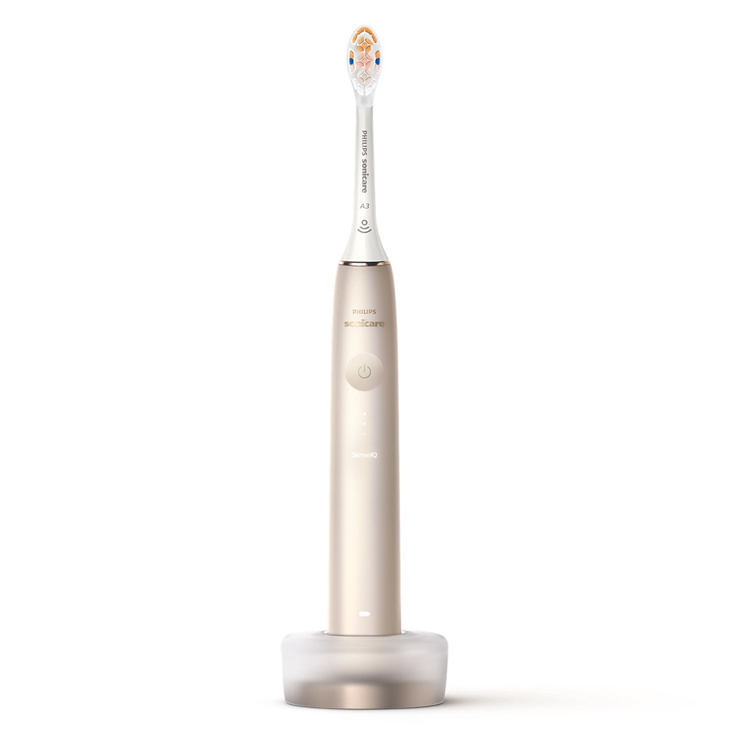 Philips Sonicare 9900 Prestige Rechargeable Electric Power Toothbrush With SenseIQ & AI-Powered Sonicare App, Colour Champagne - HX9992/21, Certified UAE 3 Pin