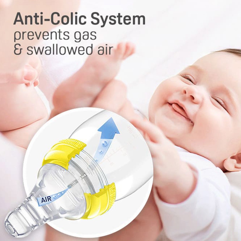 Pigeon Plastic Feeding Bottle For Babies With White Cap 120ml - Assorted KP-4