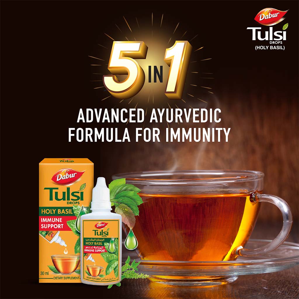 Dabur 100% Ayurvedic Tulsi Drops Immunity Booster 30ml