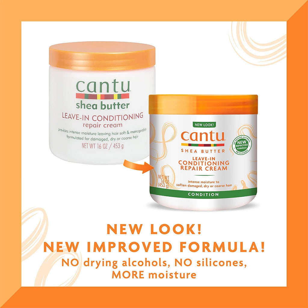 Cantu Shea Butter Leave-In Conditioning Repair Cream For Damaged Hair 453g