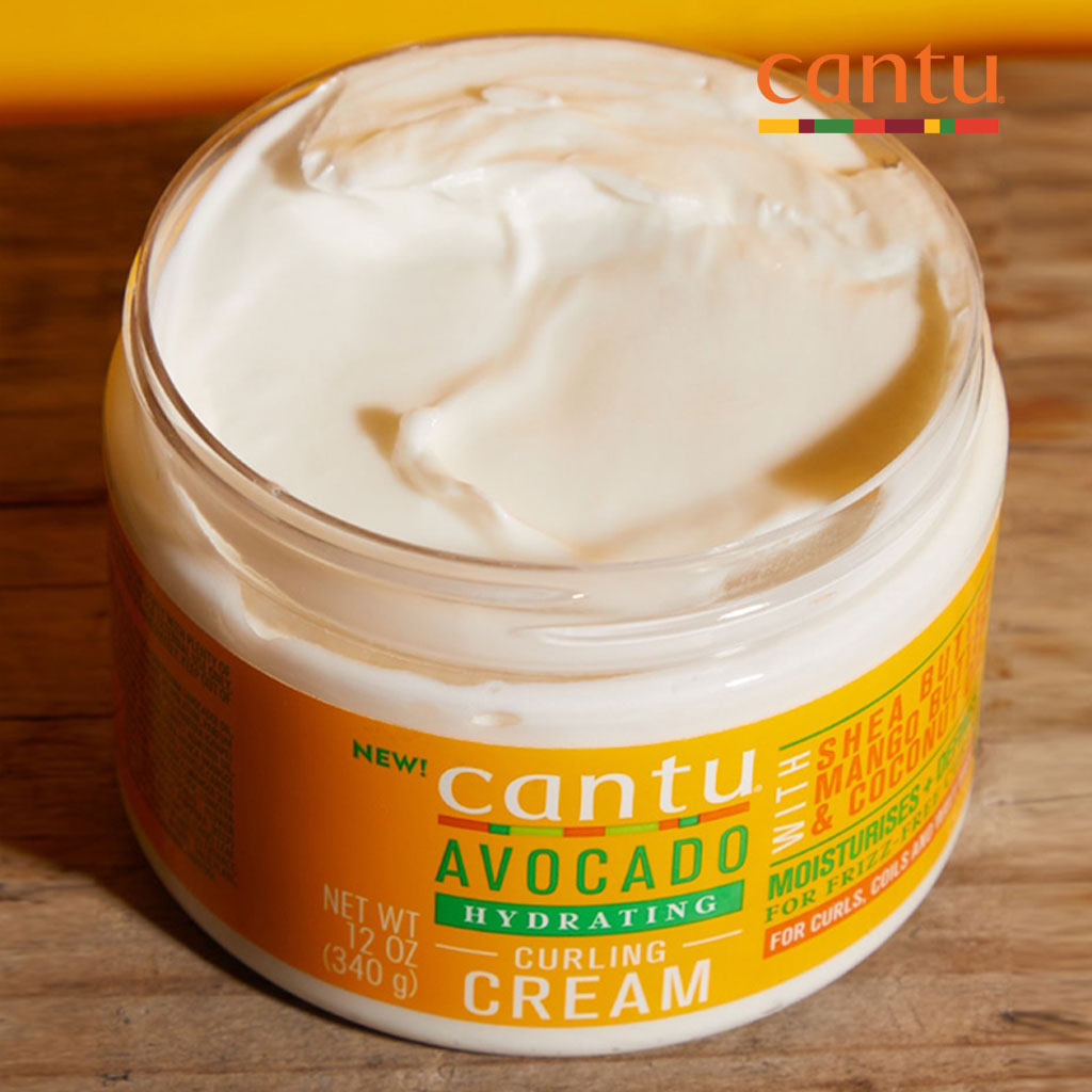 Cantu Avocado Hydrating Curling Cream For Frizz Free Curls 340g