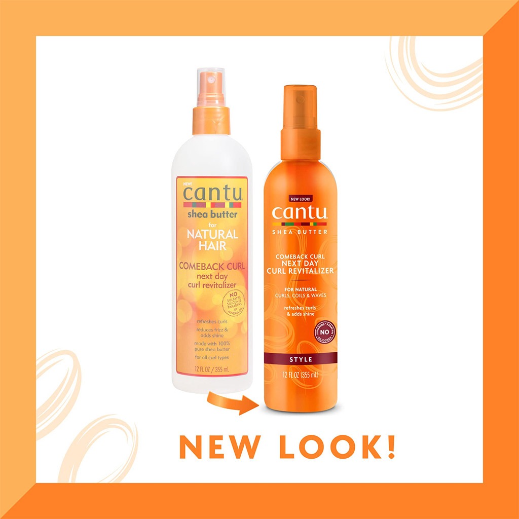 Cantu Natural Hair Comeback Curl Next Day Curl Revitalizer With Shea Butter 355ml