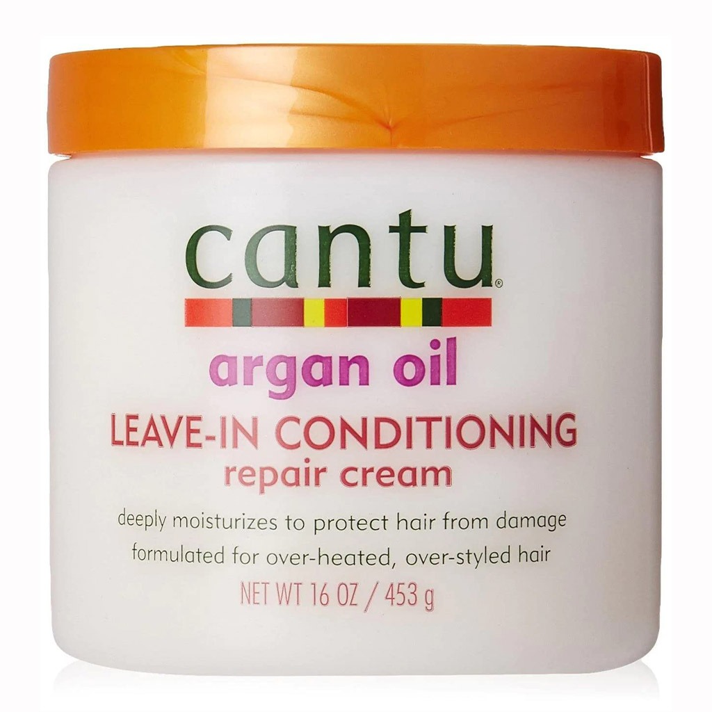 Cantu Argan Oil Leave-In Conditioning Repair Cream For Damaged Hair 453g