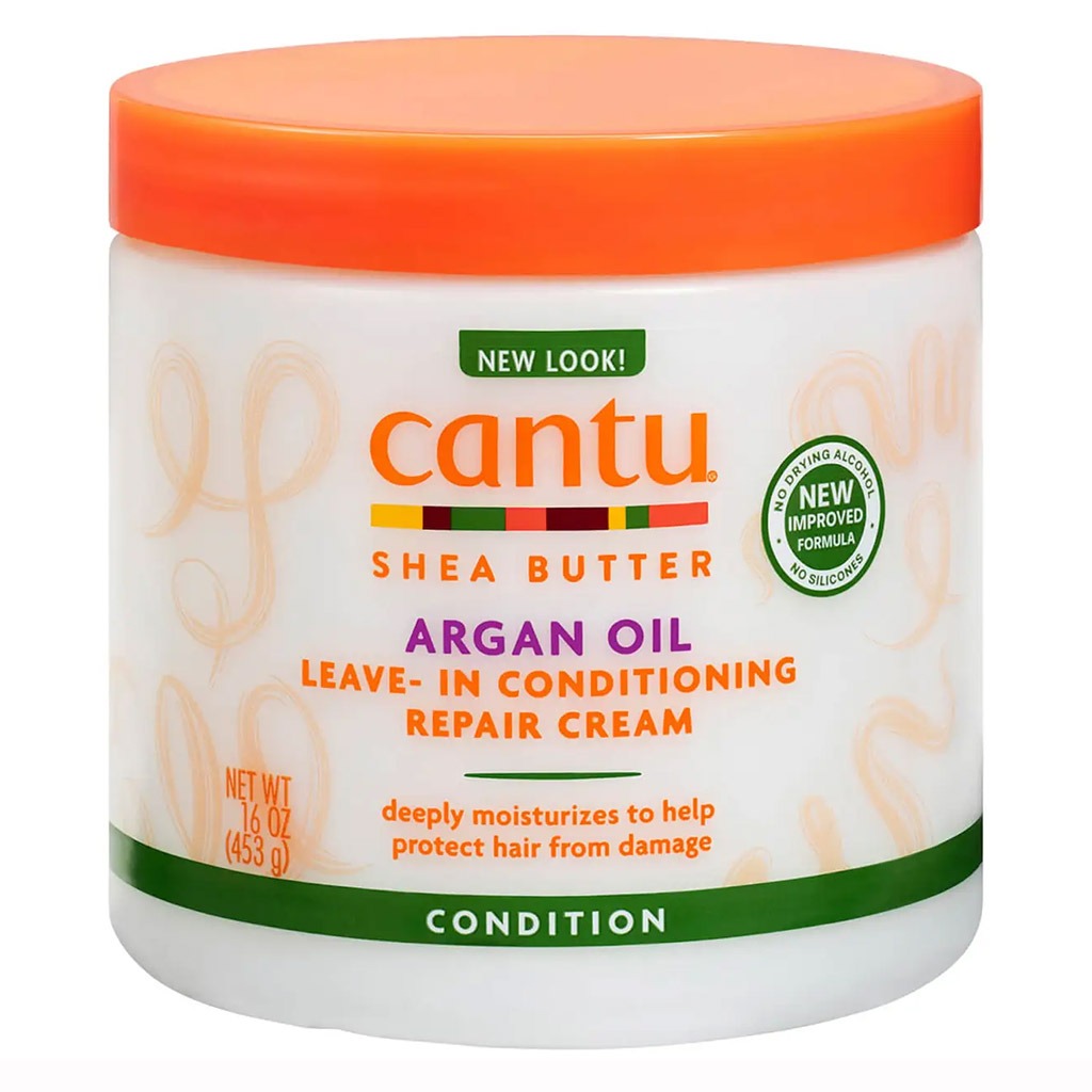 Cantu Argan Oil Leave-In Conditioning Repair Cream For Damaged Hair 453g