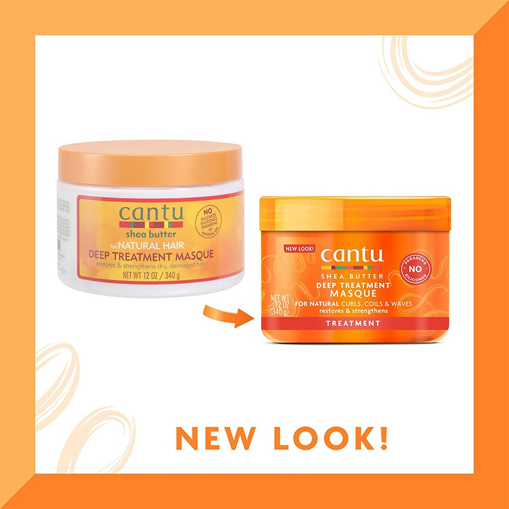 Cantu Natural hair Shea Butter Sulfate & Paraben Free Deep Treatment Restoring Masque 340g