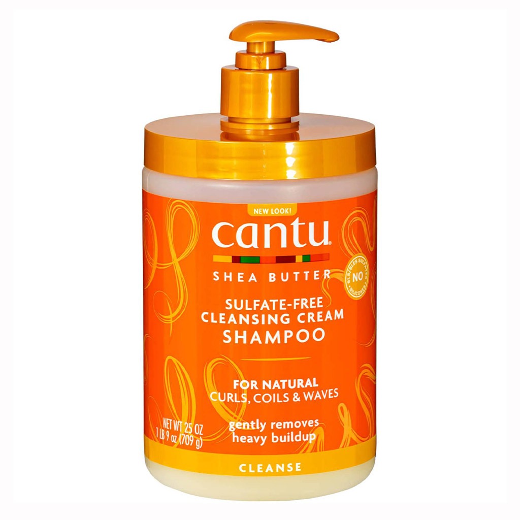 Cantu Shea Butter Sulfate & Paraben Free Cleansing Cream Shampoo For Natural Curls, Coils & Waves 709g