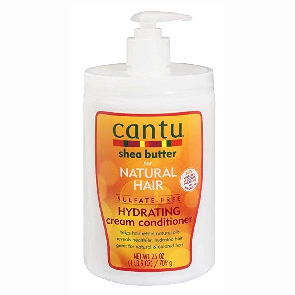 Cantu Shea Butter Sulfate & Paraben Free Hydrating Cream Conditioner For Natural Curls, Coils & Waves 709g