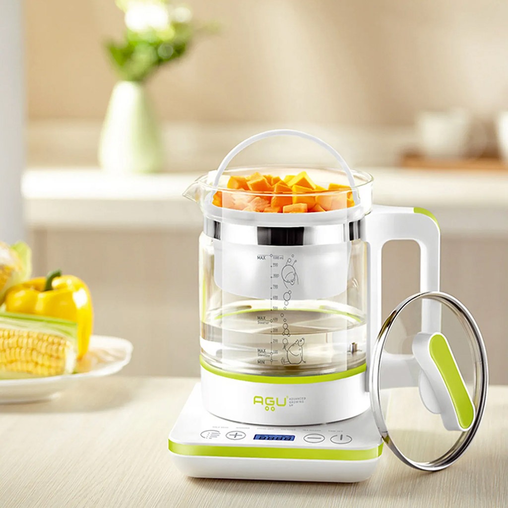 Agu Baby Bubbly Multifunctional 6-In-1 Electric Kettle Green/White