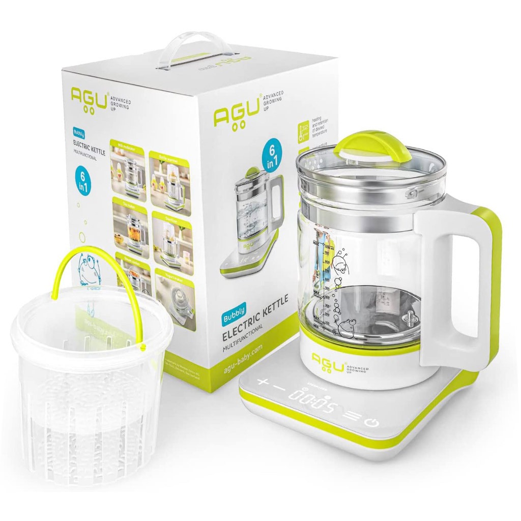 Agu Baby Bubbly Multifunctional 6-In-1 Electric Kettle Green/White
