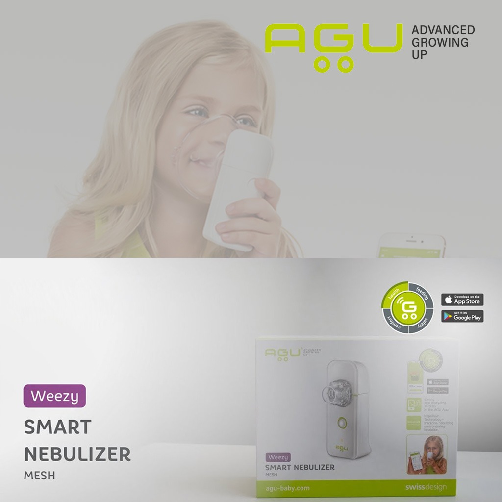 Agu Baby Weezy Smart Mesh Nebulizer-White 97079