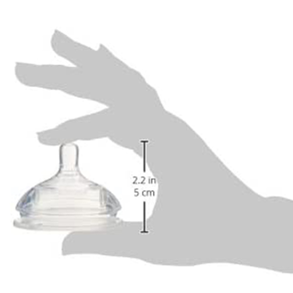 Comotomo Natural Teat Silicone Nipple Variable Flow, Pack of 2's