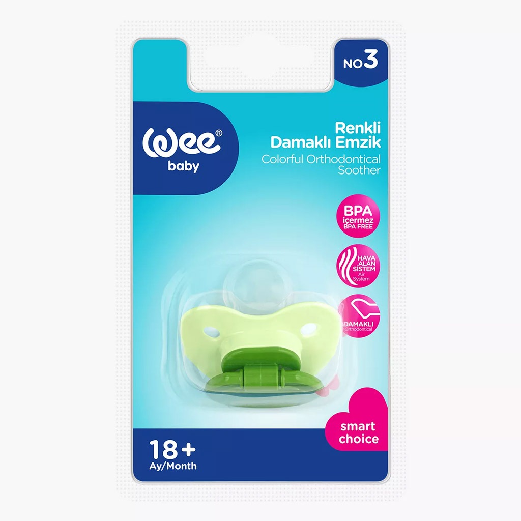 Wee Baby Opaque Body Orthodontical Soother For 18+ Months Baby, Pack of 1's