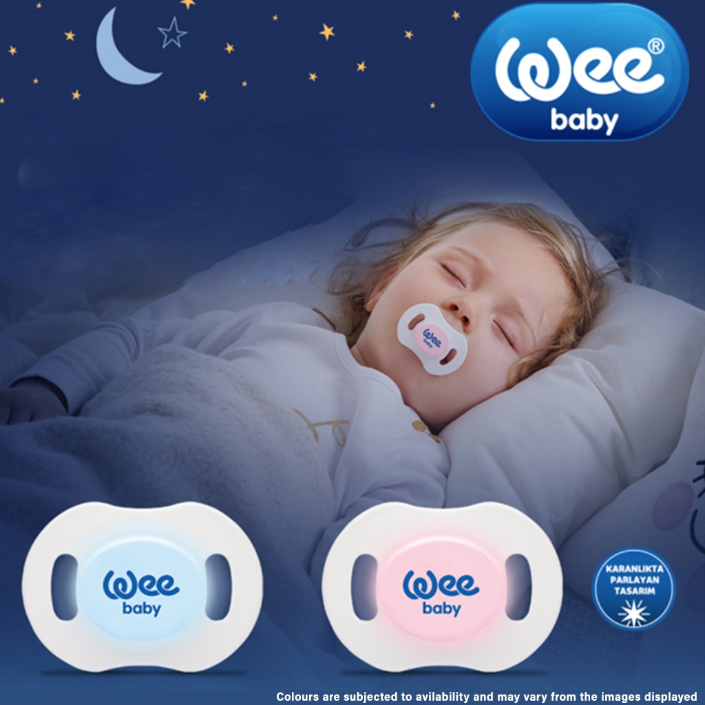 Wee Baby Soft Silicone Night Soother With Cap For 6-18 Month Baby, Pack of 1's