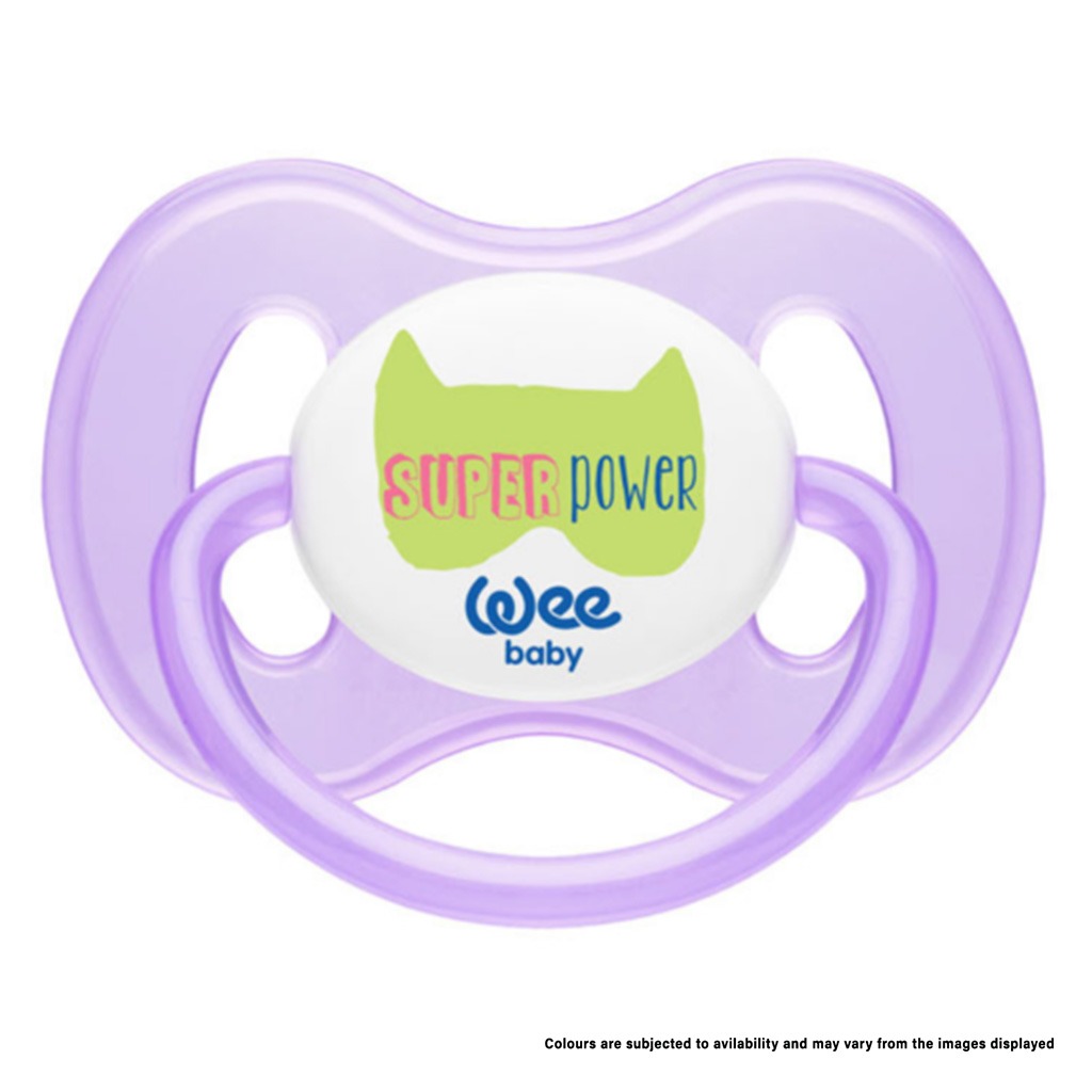 Wee Baby Assorted Butterfly Orthodontic Teat Soother For 6-18 Months Baby, Pack of 1's