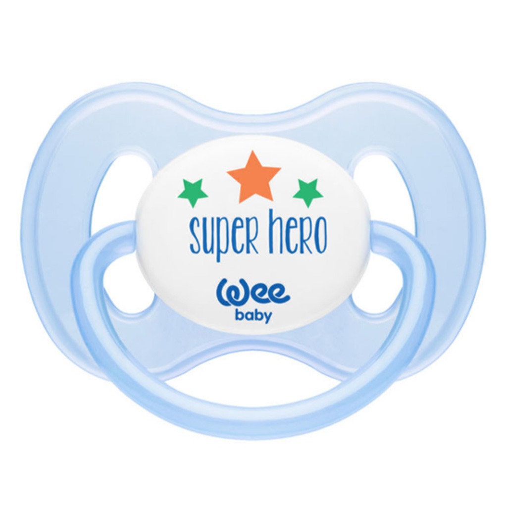 Wee Baby Assorted Butterfly Orthodontic Teat Soother For 6-18 Months Baby, Pack of 1's