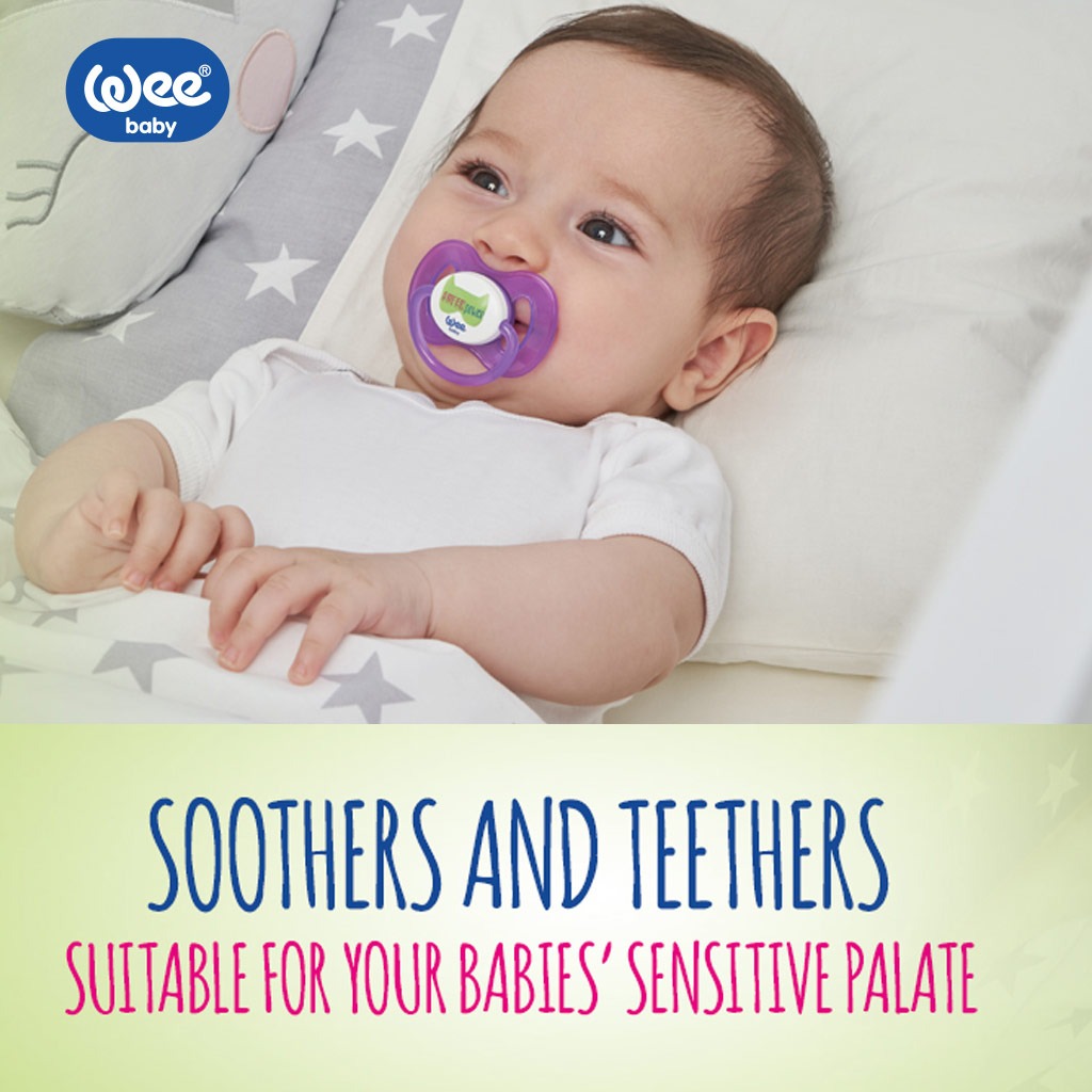 Wee Baby Assorted Butterfly Orthodontic Teat Soother For 6-18 Months Baby, Pack of 1's