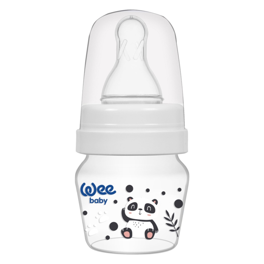 Wee Baby 2-Functions Cup Tip Or Teat 30ml Mini PP Sippy Bottle Set