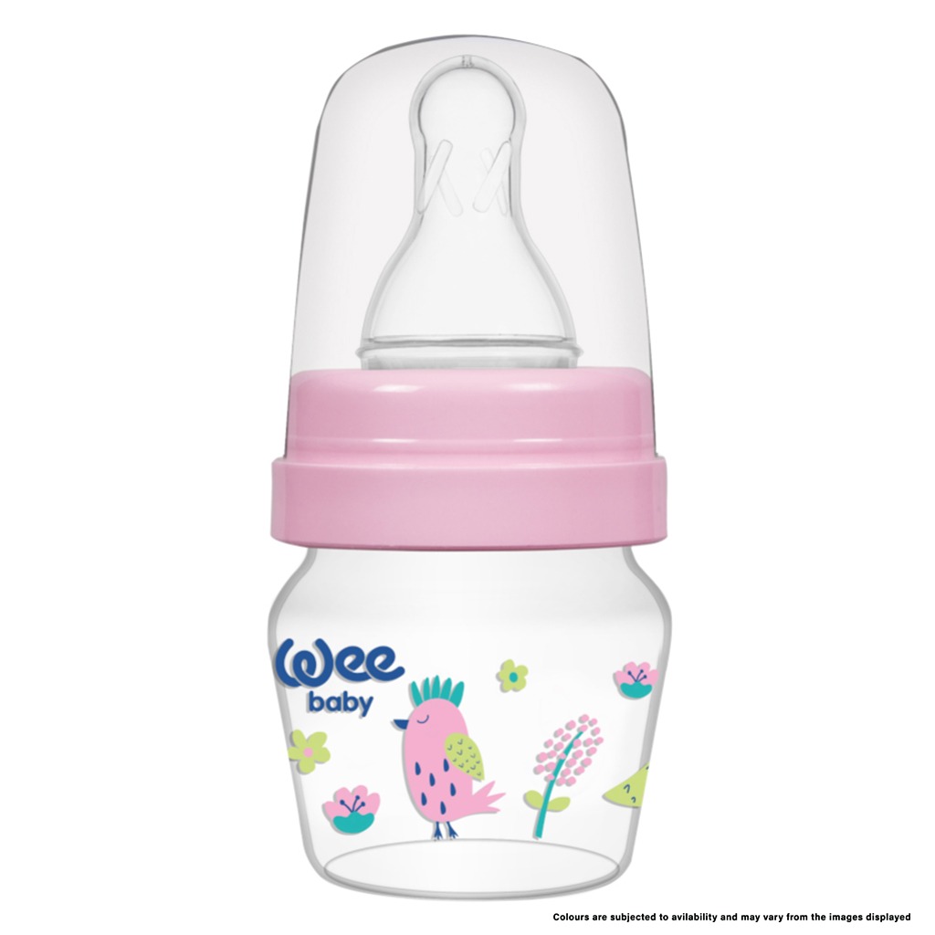 Wee Baby 2-Functions Cup Tip Or Teat 30ml Mini PP Sippy Bottle Set