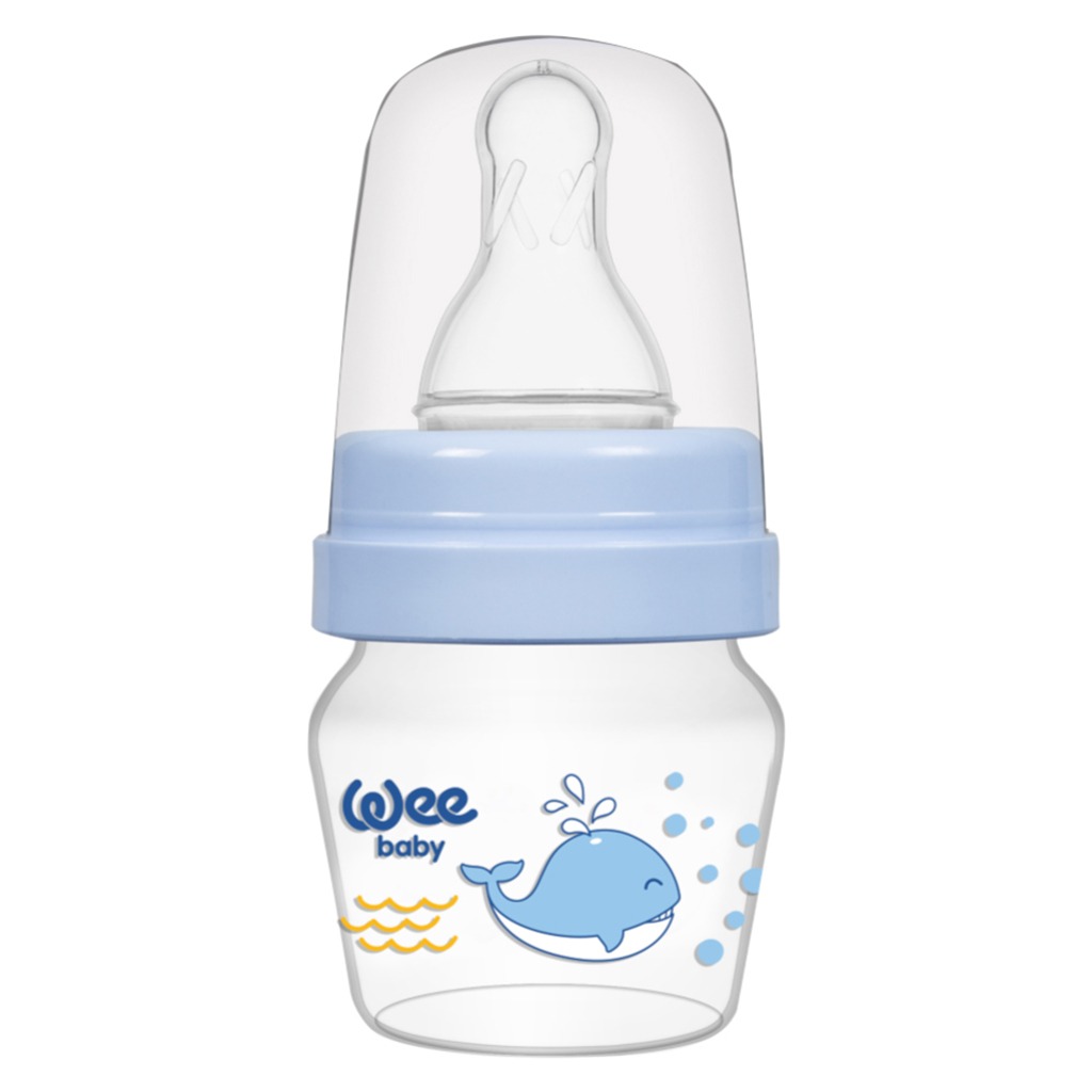 Wee Baby 2-Functions Cup Tip Or Teat 30ml Mini PP Sippy Bottle Set