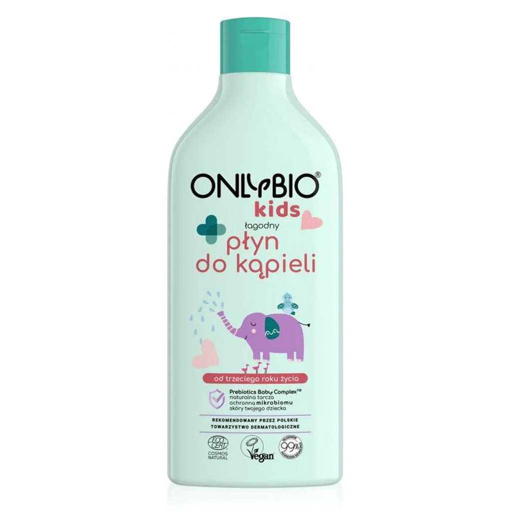 OnlyBio Kids Gentle Bubble Bath For 3+Year Old Kids 500ml