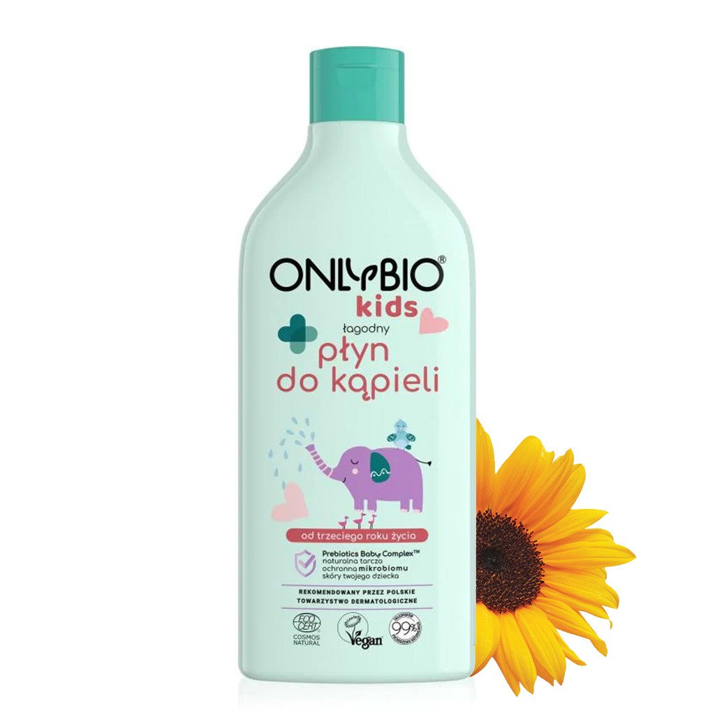 OnlyBio Kids Gentle Bubble Bath For 3+Year Old Kids 500ml