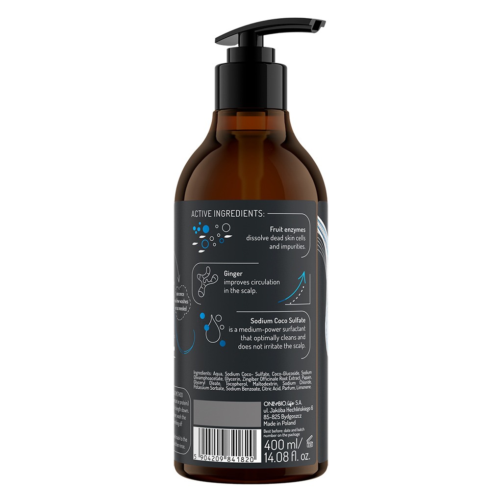 OnlyBio Hair Of The Day Cleansing Shampoo For All Scalp Types 400ml