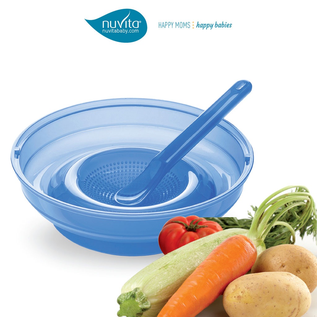 Nuvita Pappafacile 4-In-1 Multi-Use Food Processor Set - Blue