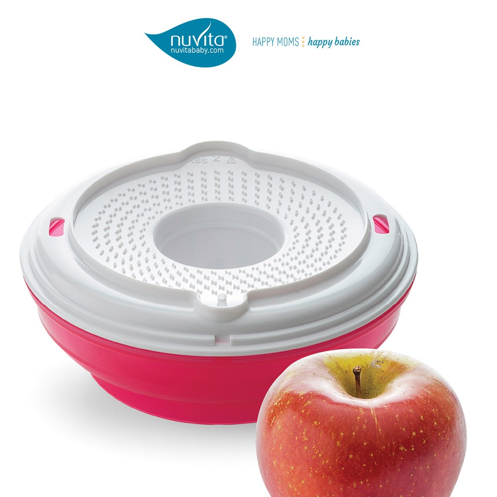 Nuvita Pappafacile 4-In-1 Multi-Use Food Processor Set - Pink