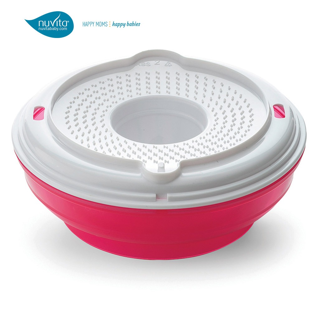 Nuvita Pappafacile 4-In-1 Multi-Use Food Processor Set - Pink