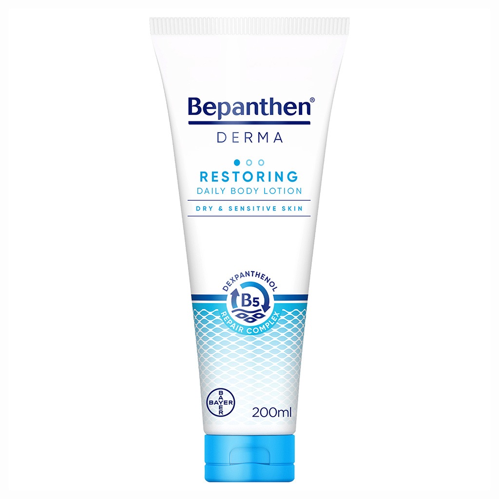 Bepanthen Derma Restoring Daily Moisturizing Body Lotion For Dry & Sensitive Skin 200ml