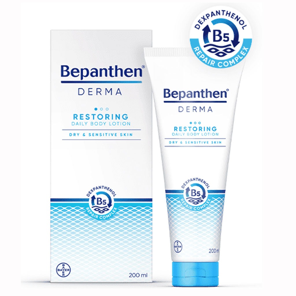 Bepanthen Derma Restoring Daily Moisturizing Body Lotion For Dry & Sensitive Skin 200ml