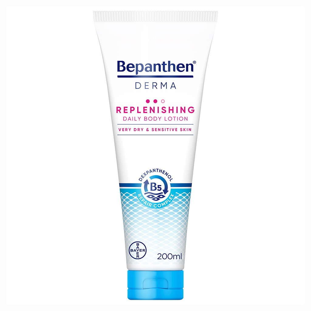 Bepanthen Derma Replenishing Daily Moisturizing Body Lotion For Dry & Sensitive Skin 200ml