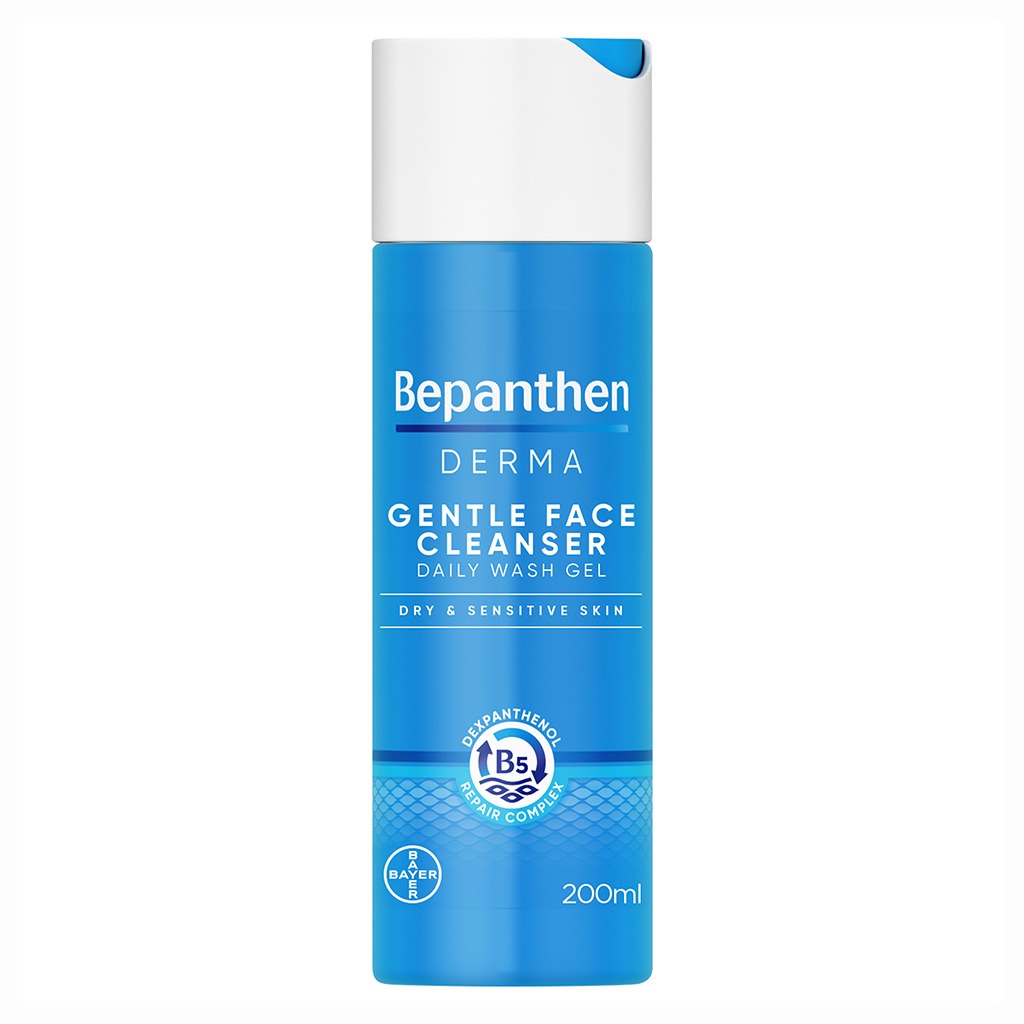 Bepanthen Derma Gentle Face Cleanser Gel For Dry & Sensitive Skin 200ml